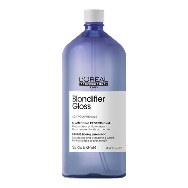 Série Expert Blondifier Gloss Shampoing Restaurateur et Illuminateur 1500ML 1 Série Expert Blondifier Gloss Shampoing Restaurateur et Illuminateur 1500ML