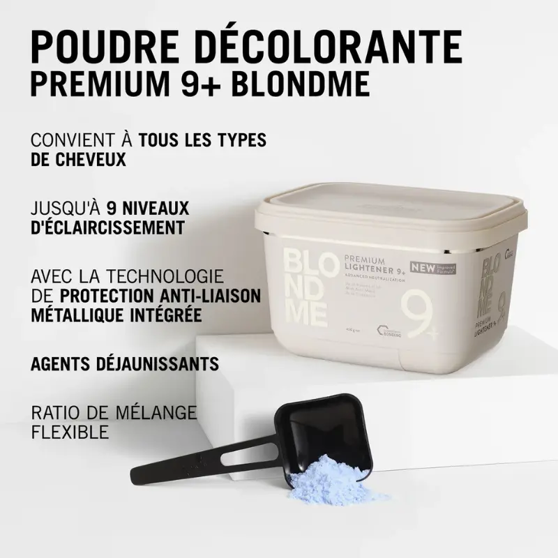 Blonde Me Poudre Décolorante Premium 9+ 450gr 3 Blonde Me Poudre Décolorante Premium 9+ 450gr – Image 3