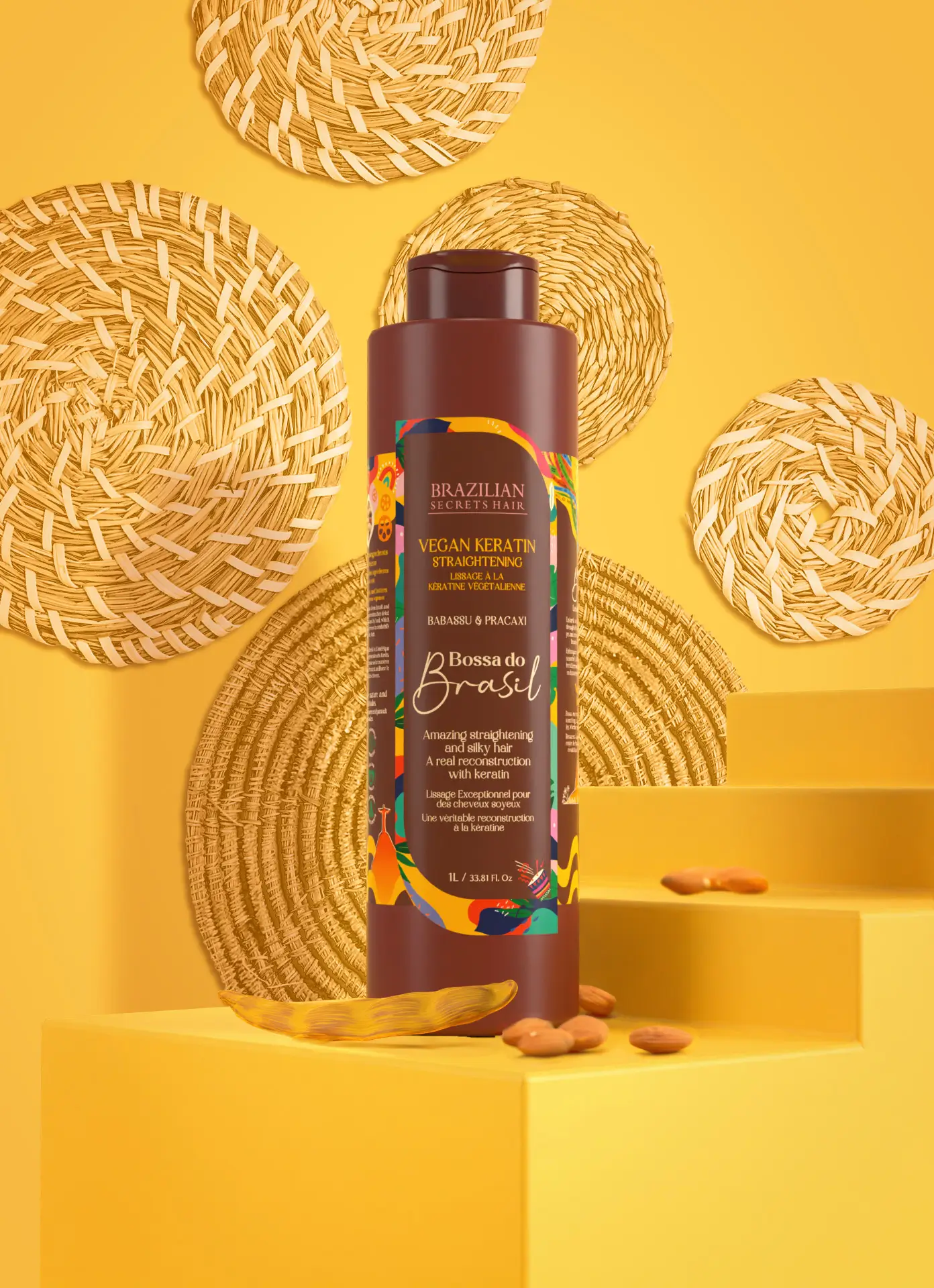 Brazilian Secrets Hair 1 BS082 BSH BOSSA DO BRASIL KERATIN STRAIGHTENING 1L 1